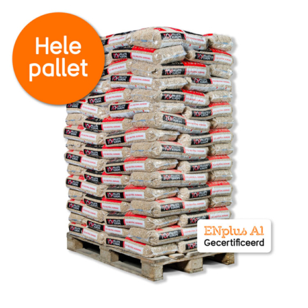 Pelletkorrels hele pallet met Enplus a1 gecertificeerde witte pellets Top Pellets Excellent