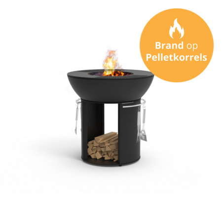 Outdoor grill hearthstone firepit