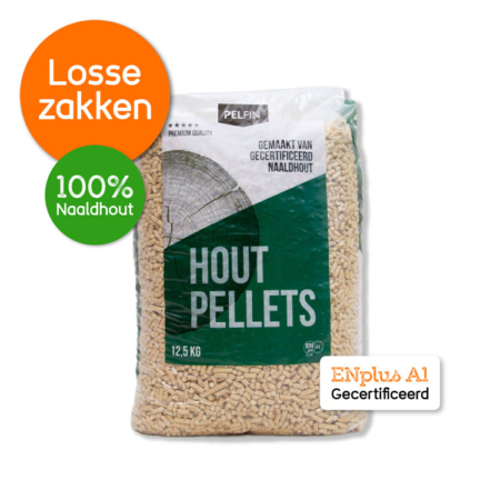 Pelletkorrels Pelfin Witte Pellets Losse Zakken