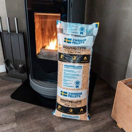 Zweedse Pelletkorrels 15 KG Kachel
