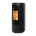 Pelletkachel Nobis A13 Round Glass Los 1